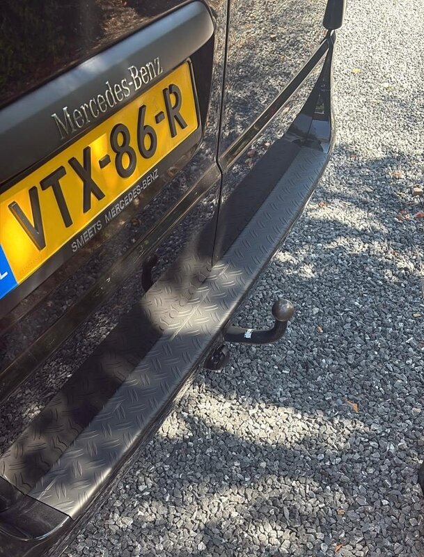 Aluminium bumper protector Mercedes Vito/V-Class 2014> black