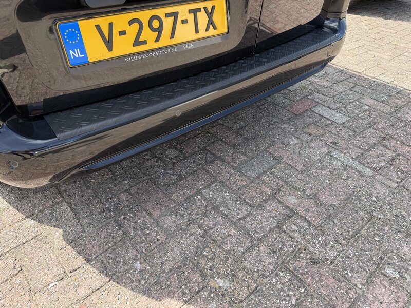 Aluminium bumper beschermer Peugeot Partner 2018> zwart