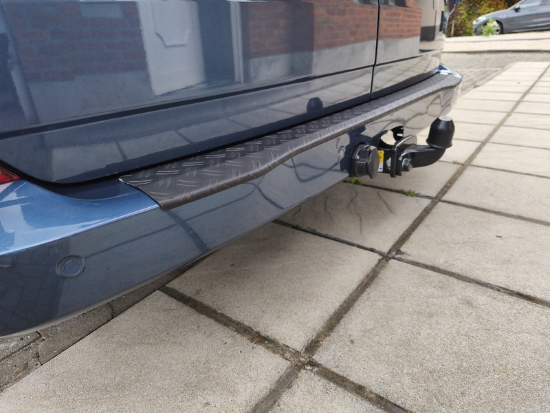 Bumperplaat Alu Zwart Custom 2023gt   VW Transporter  2024gt