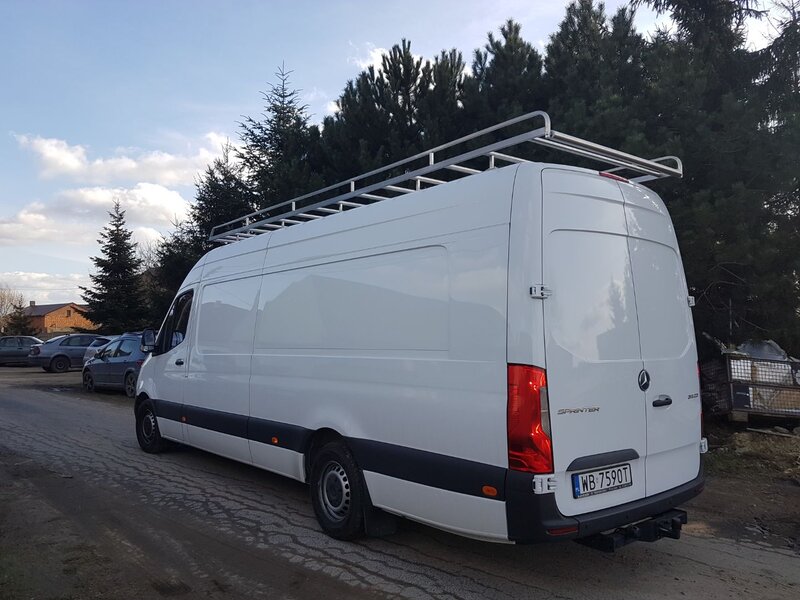 RVS deurladder Mercedes Sprinter H2 180&deg; deur