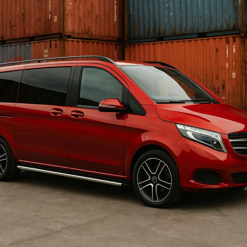 Sidebars RVS mat voor Vito en V-klasse L1/L2 wb 320